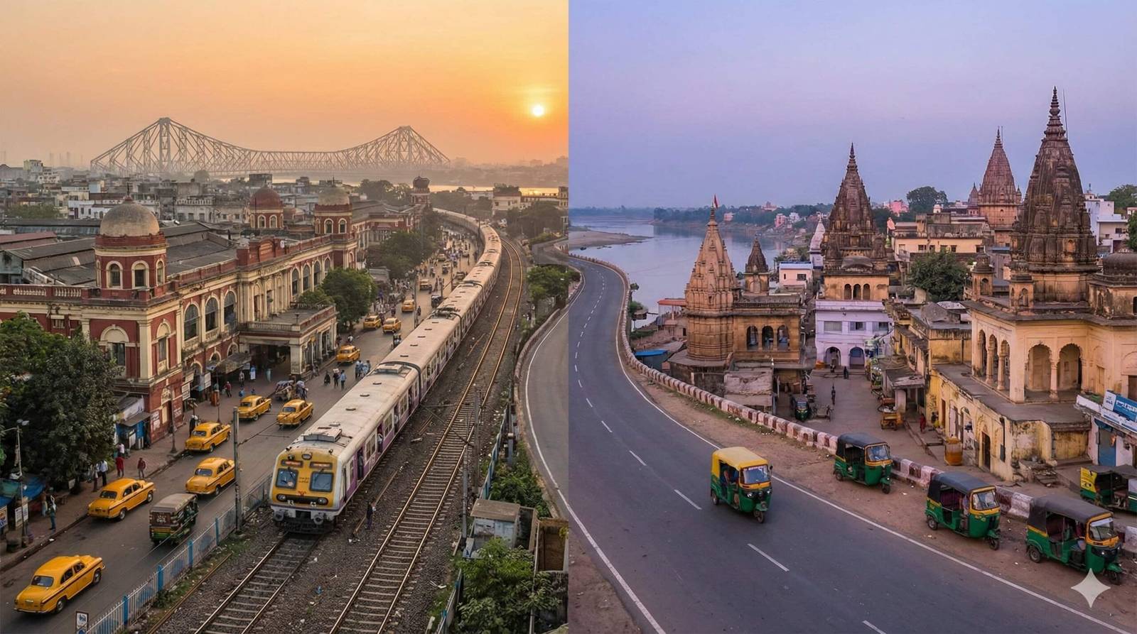alt="how to reach Vrindavan from Kolkata"