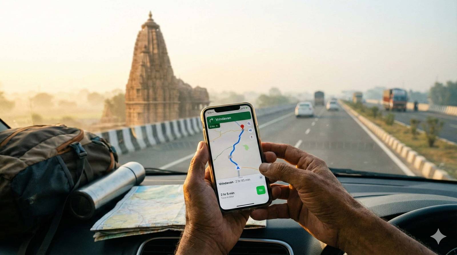 alt="how to reach Vrindavan from Mumbai"