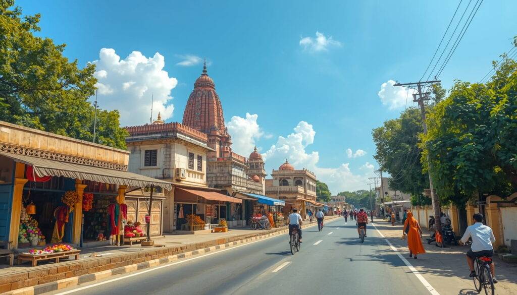 alt="how to reach Vrindavan from Mathura"