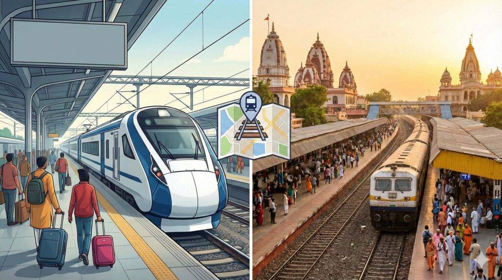 alt="how to reach Vrindavan by train"